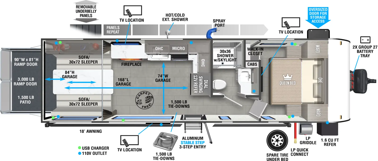 Wildwood Fsx 270RTK Floorplan